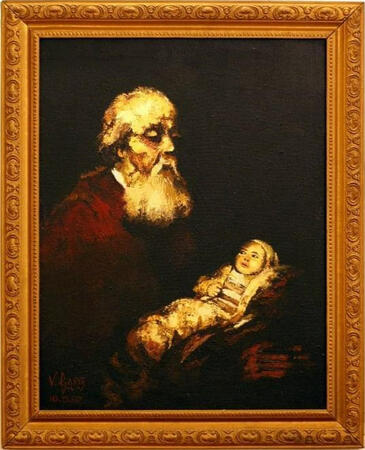 Old Man and Child (Oil, 1997)