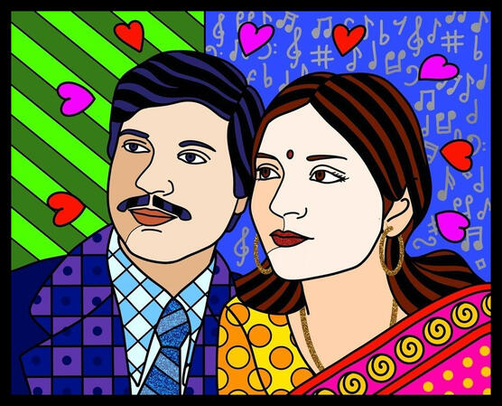 Inspired by Romero Britto (Digital, 2023)